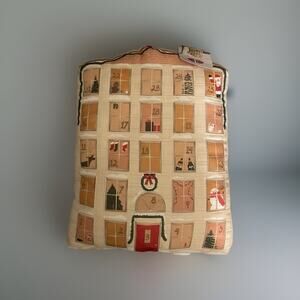 St. Nicholas Square Christmas Advent Pillow Throw Pillow Functional